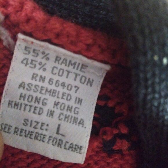 Vintage Aztec Navajo Southwest Pattern Knit Cardigan Sweater - Picture 3 of 6